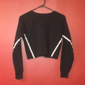 Aeropostale LLD Black Crop Sweatshirt